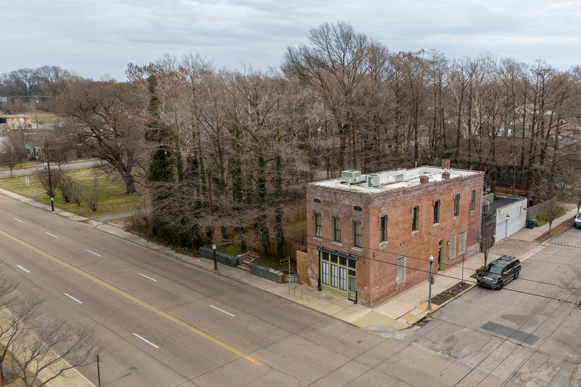 Firehouse Row: A planned 22-unit mix of one-bedroom cottages and two-bedroom townhomes next to a historic firehouse.