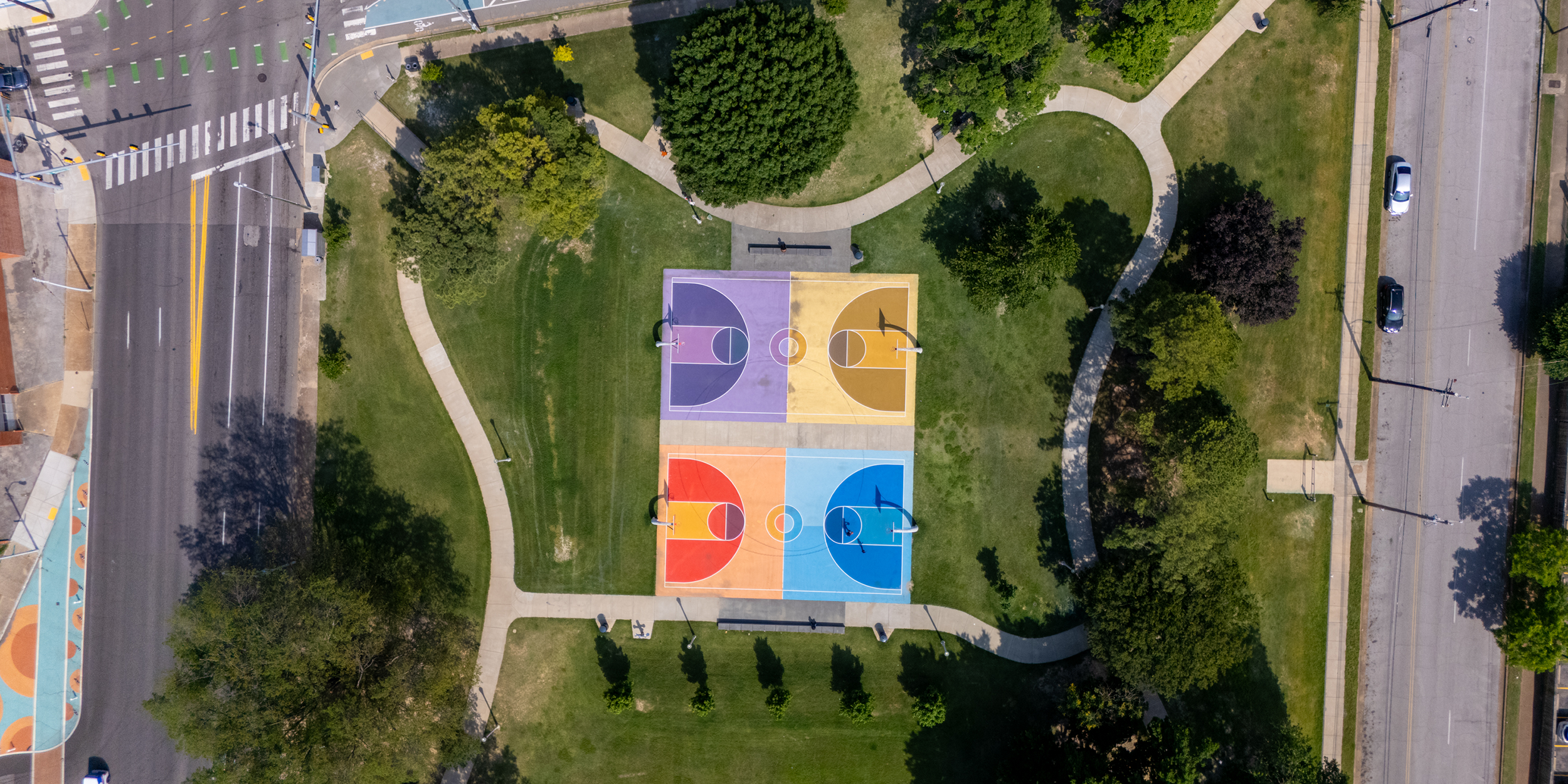 Morris Park basketball courts
